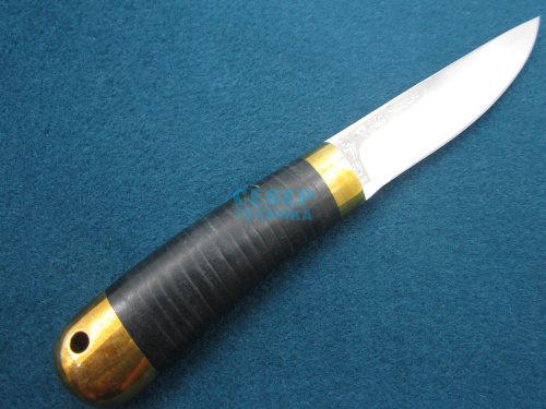 Нож "Шашлычный" малый кожа, латунь D2 /Златоуст фото 2