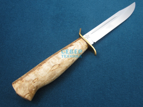 Нож "Штрафбат" карельская береза-латунь, 100х13М /Златоуст фото 2