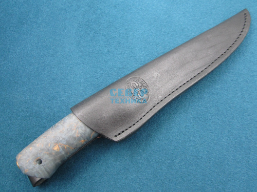 Нож "Бекас" карельская береза стаб., 95х18 /Златоуст фото 3