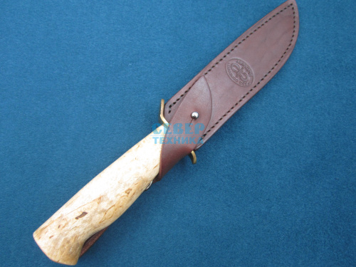 Нож "Штрафбат" карельская береза-латунь, D2 /Златоуст фото 3